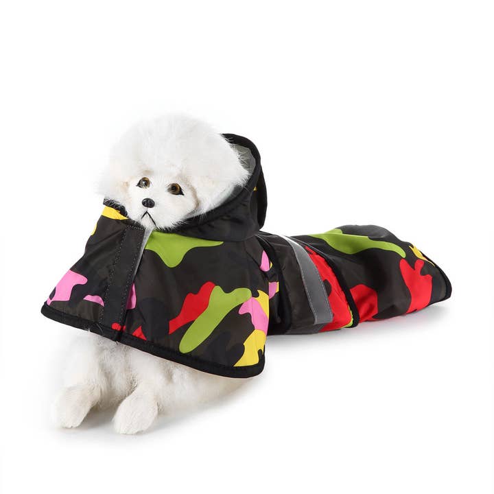 Cheerhunting - Wholesale Pet Raincoat - Dog - Ozzie - Camo Dog Raincoat