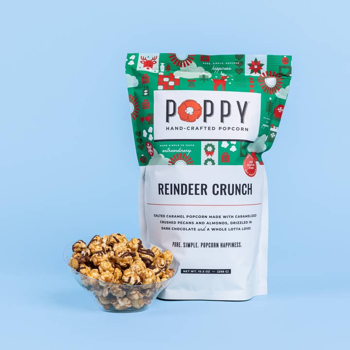 Poppy Hand-Crafted Popcorn - Wholesale Popcorn - Reindeer Crunch Popcorn