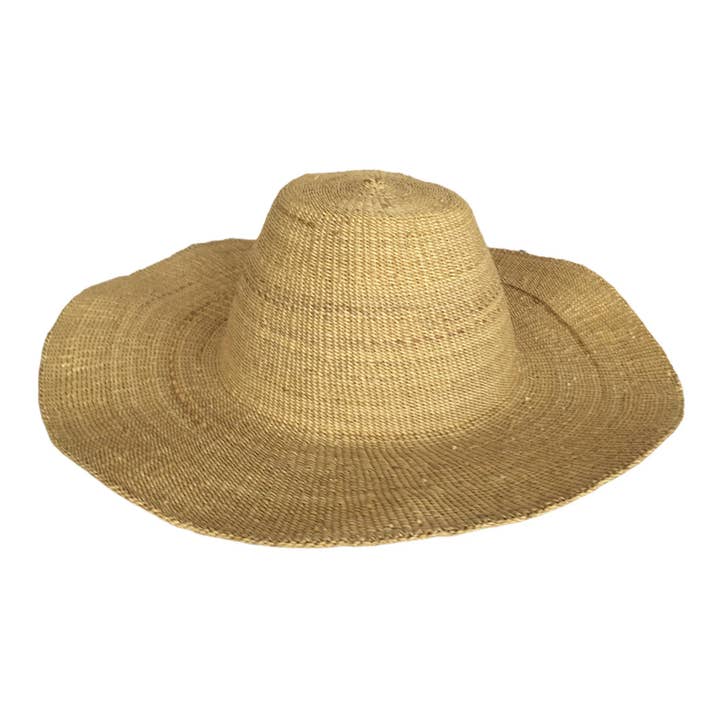 Gitzell FairTrade - Wholesale Straw Hat - Women's - African Straw Sun Hat, Solid color6