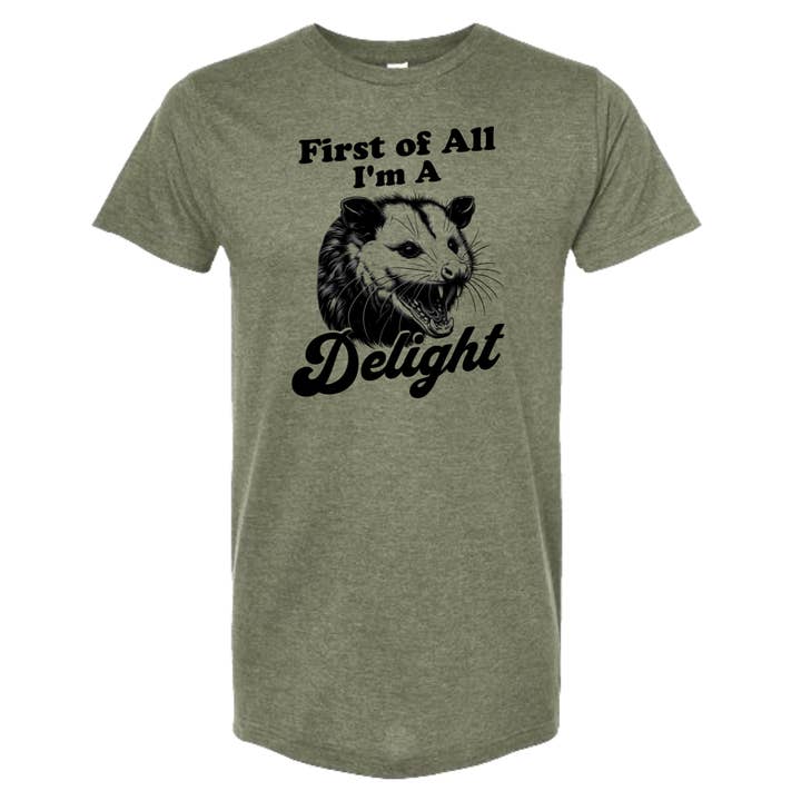 dkhandmade - Wholesale Screen Printed T-Shirt - Unisex - FIRST OF ALL I'M A DELIGHT T-SHIRT