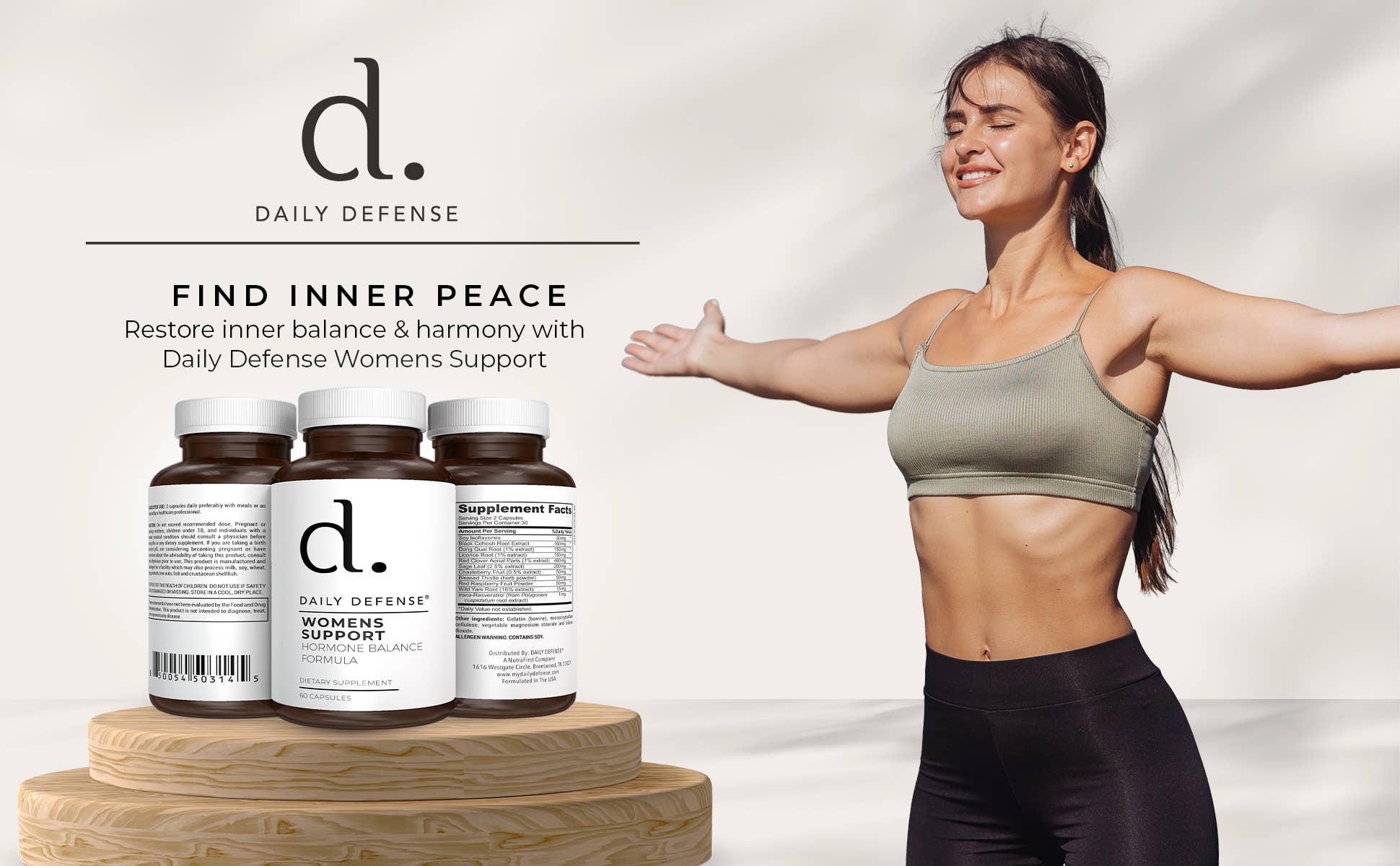 DAILY DEFENSE - Wholesale Oral Supplement/Vitamin - MENOPAUSE SUPPORT Hormone Balance Formula For Women10