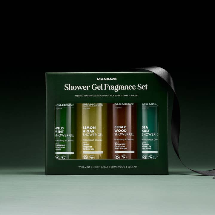 Mens Gift Set | Shower Gel Gift Set | Gifts for him | Natural Products for wholesale by ManCave