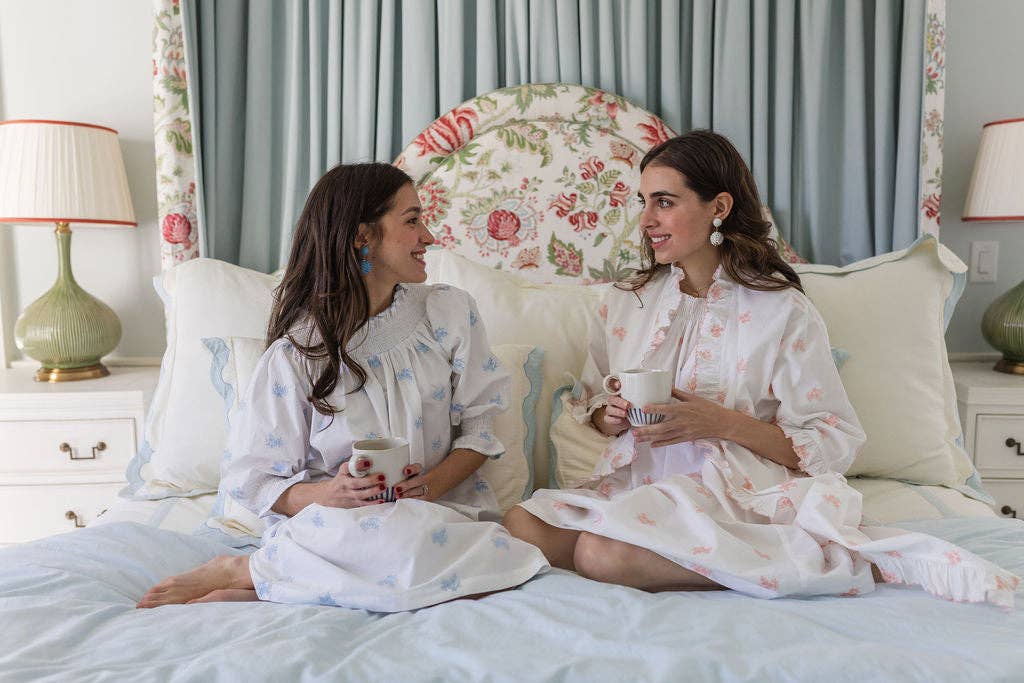 Lenora – Camisa de noite - Mulher por atacado – CAMISOLA DE NOITE DE MANGA COMPRIDA BORDADA EM ALGODÃO NANCY11