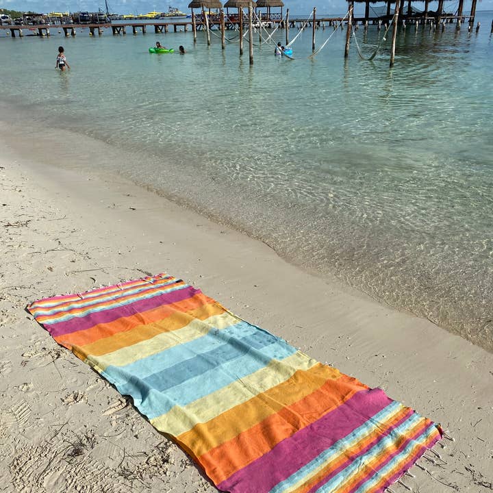 phoenician artisan - Wholesale Beach Towel - Beach Towel- ST TROPEZ Model- Flat Weave- 420 gr 100% cotton