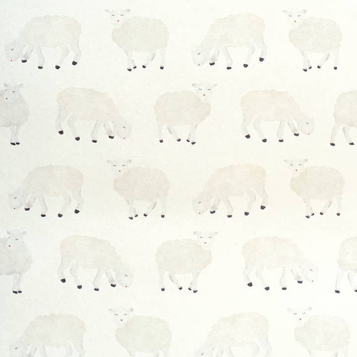 Great Kids Collection Smooth Glitter Sweet Sheep Wallpaper for wholesale by Galerie Wallcoverings