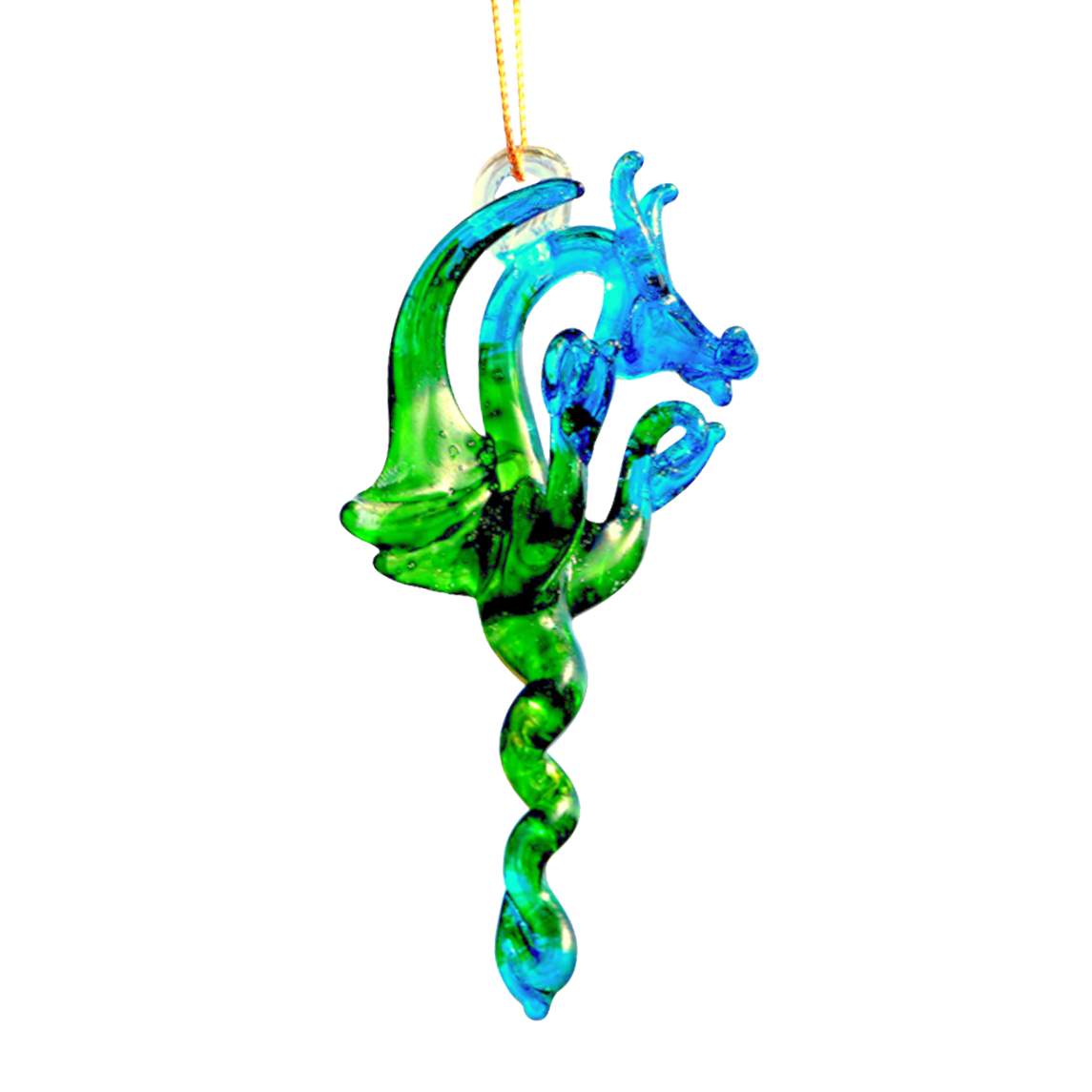 Colores surtidos Adorno de Dragón de Vidrio Soplado - Decoración Hecha a Mano de venta al por mayor en Faire7
