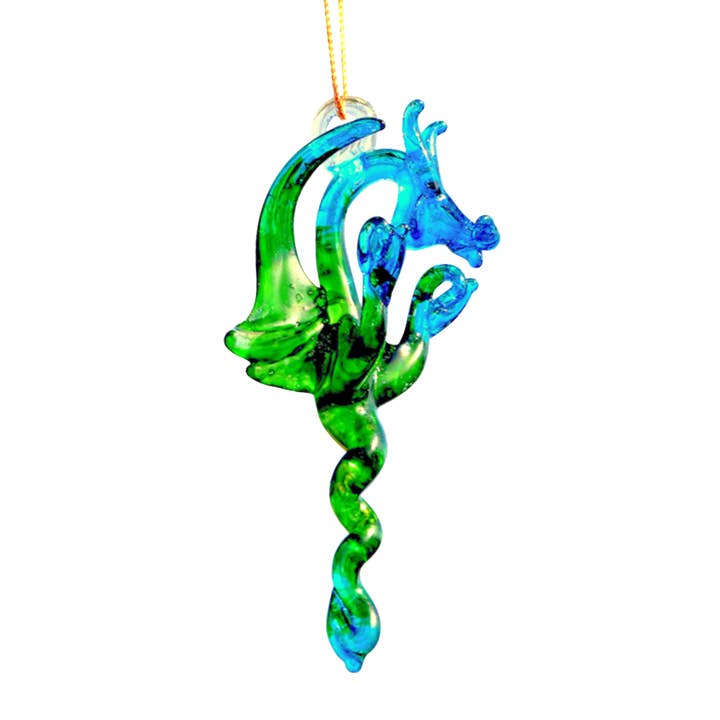 Colores surtidos Adorno de Dragón de Vidrio Soplado - Decoración Hecha a Mano de venta al por mayor en Faire7