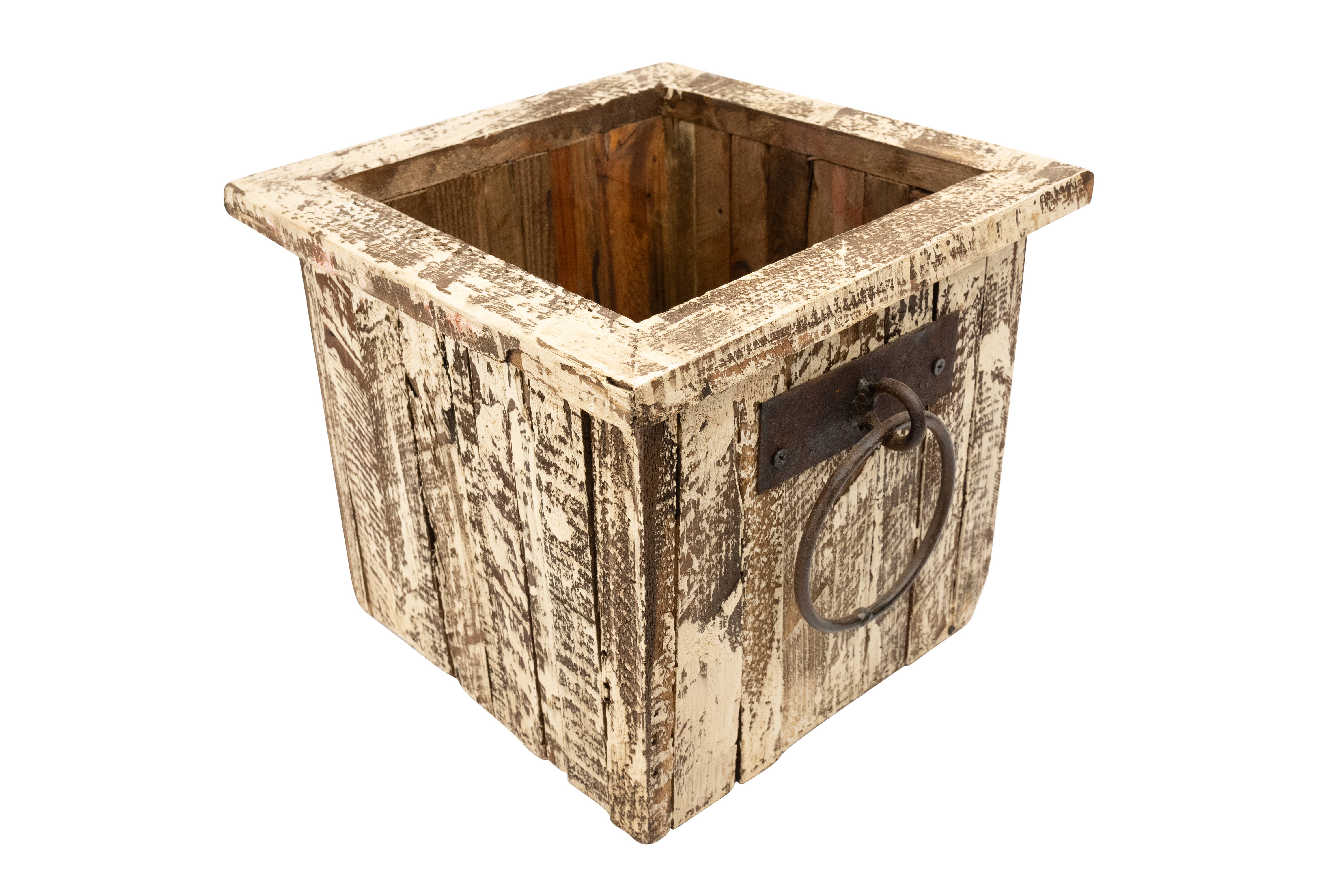 My Amigos Imports - Wholesale Planter Box - Gardner Rustic Wooden Square-Planter-11x11x10H-Garden Decor20