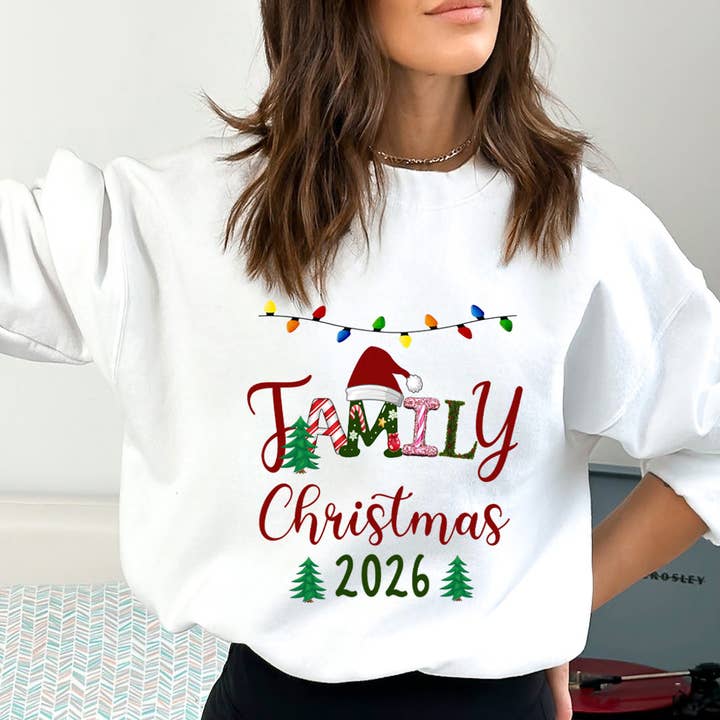 LA Shirt Company - Wholesale Graphic Sweatshirt - Women's - Family Christmas 2026 - Sweatshirt & Hoodie3