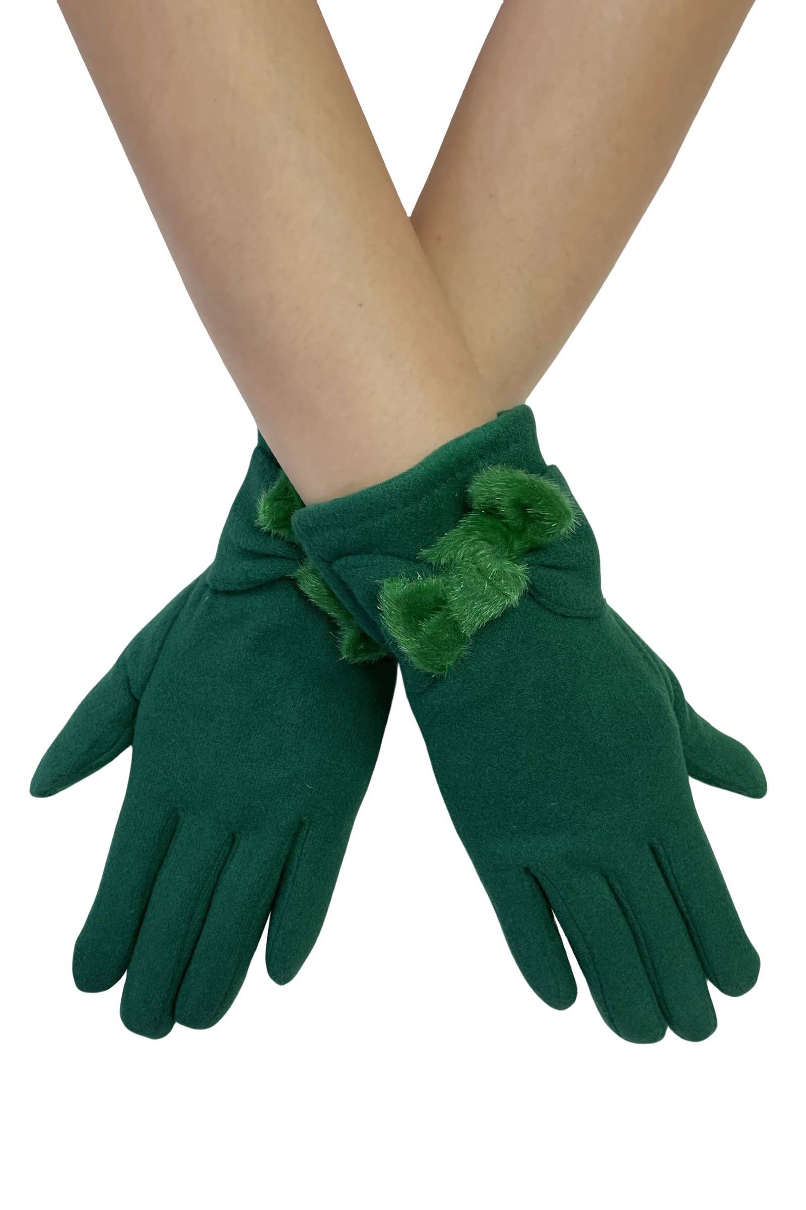 Fashion Scarf World - Wholesale Gloves – Women's - Twist Bow Plain Touchscreen Gloves10