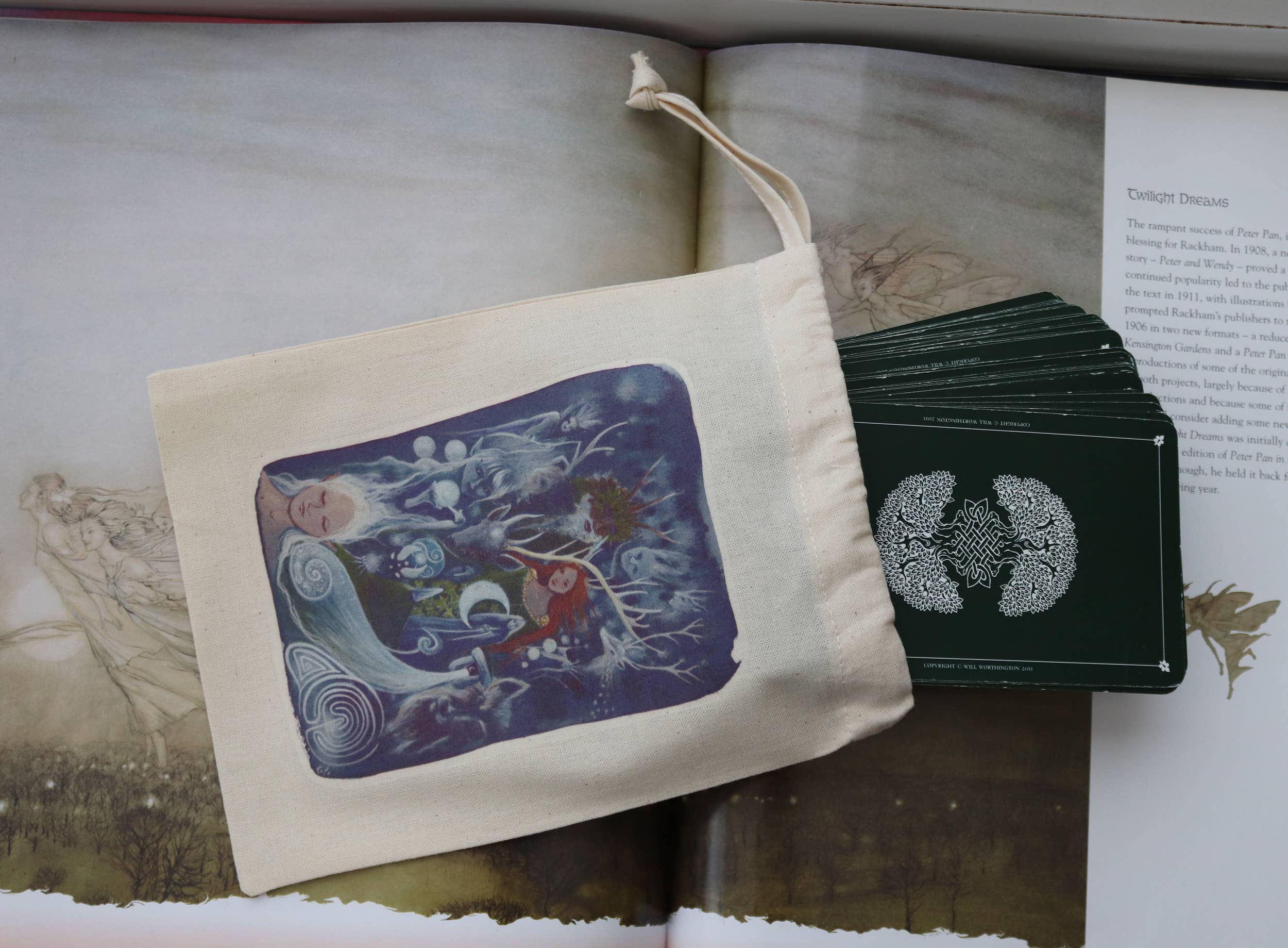 FreeRangeFaeries - Wholesale Pouch - Women's - The Silver Wheel Tarot Pouch4