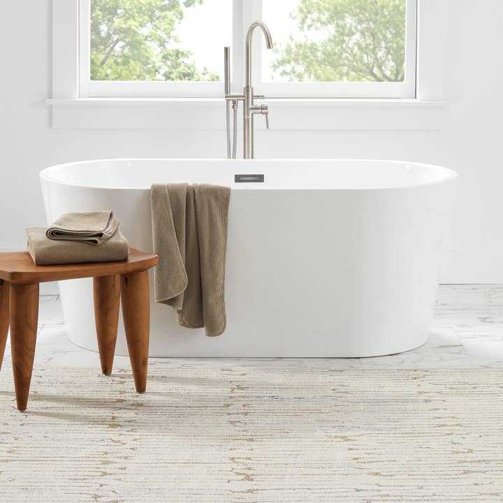 Annie Selke - Wholesale Area Rug - Malone Machine Washable Rug | Oatmeal1