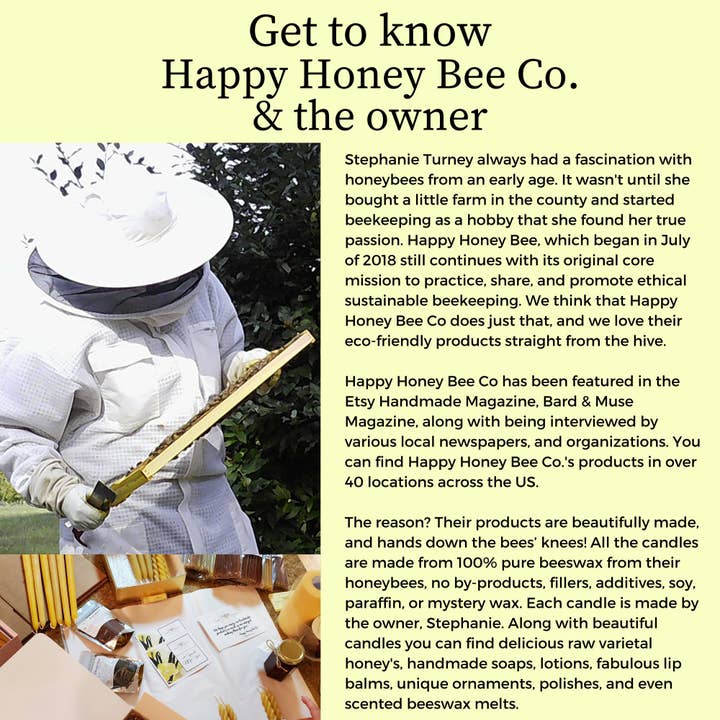 Happy Honey Bee Co. - Wholesale Wax Melt - Espresso Latte 6 oz Beeswax Wax Melts4