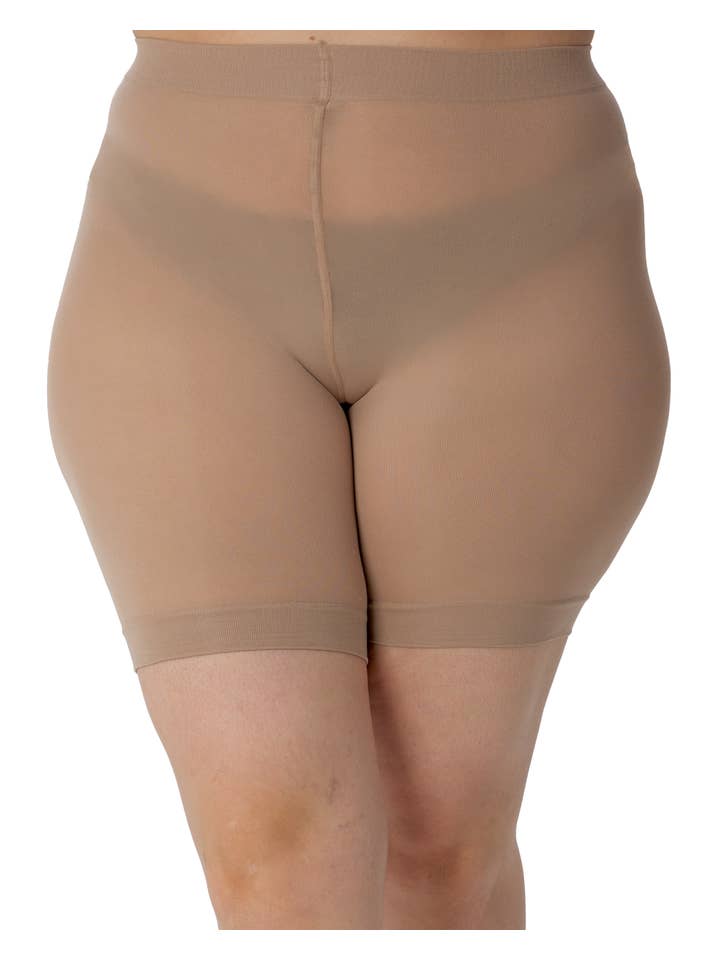 Pamela Mann - Wholesale Shorts - Women's - 90 Denier Curvy Super Stretch Anti Chafing Shorts
