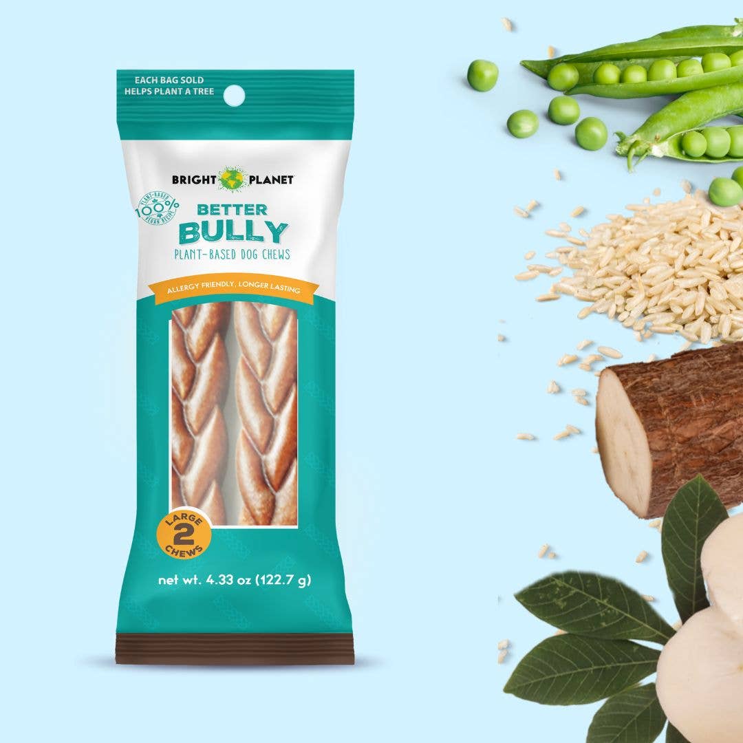 Bright Planet Pet - Wholesale Pet Bone/Rawhide - Dog - Better Bully Chews 2ct Large2