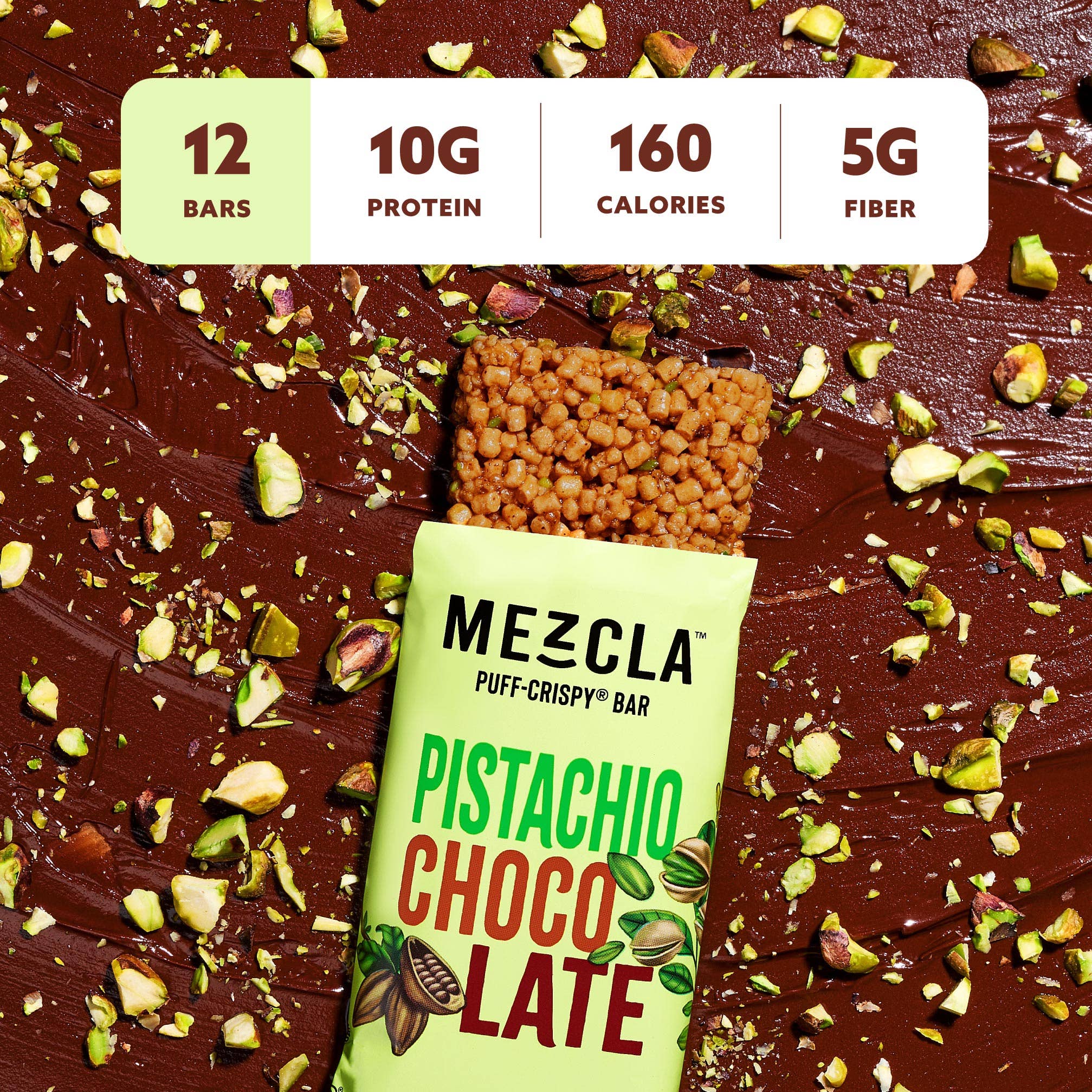 Mezcla - Wholesale Snack Bar - Pistachio Chocolate 12 Bar Pack ($1.73 / Bar)5
