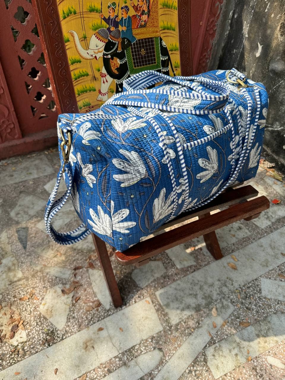 GYPSY STUDIO - Wholesale Weekender Bag - Women's - 100% Cotton Canvas Duffel Bag Eco-Friendly Cotton Duffel Bag0