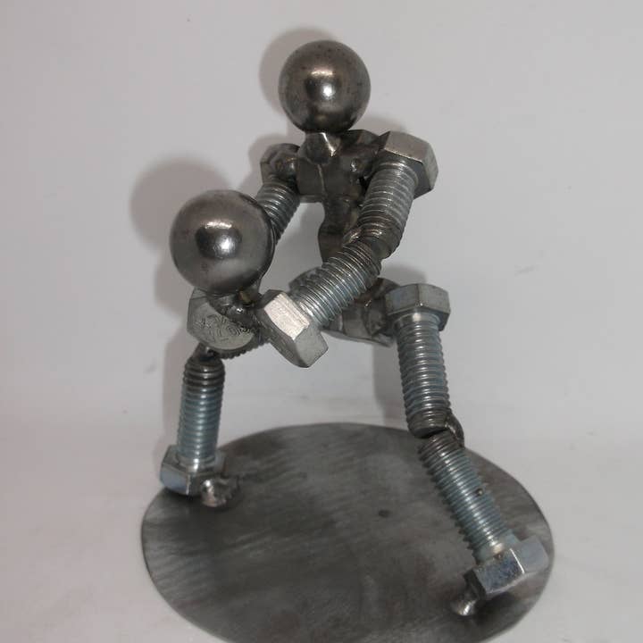 Creations Welded - Wholesale Decorative Figurine - Volleyball Player, Metal Figurine, Upcycled Metal Art