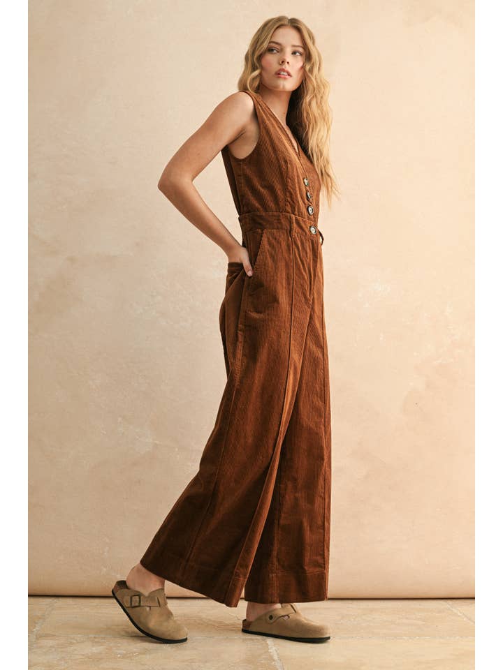 MIOU MUSE - Wholesale Jumpsuit - Women's - JU5682 CORDUROY JUMPSUIT8