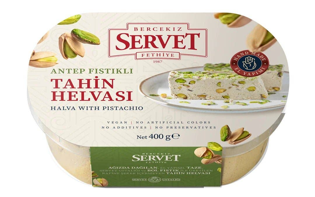Aladdin - Wholesale Cake - Servet | Fresh Tahini Halva with Pistachio - Sugar Free1