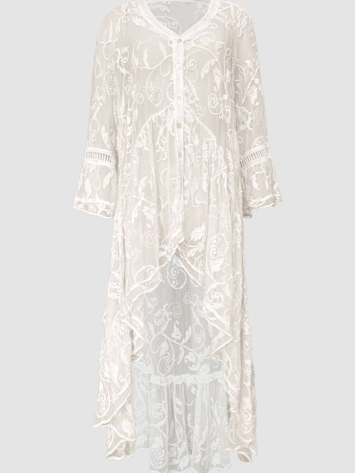 Plumero de seda bordado Jolie para venta al por mayor de Gretty Zueger