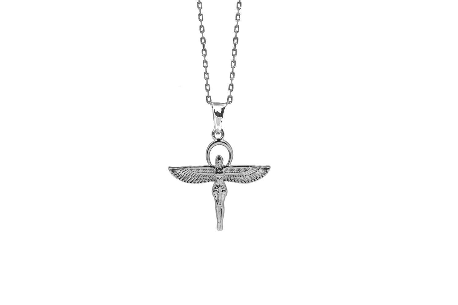 TALISMAN JEWELLERY (D&Fidanverdi, S.L.) - Wholesale Pendant/Charm Necklace - Goddess Isis Egypt Pendant Rhodium-Plated Silver 925