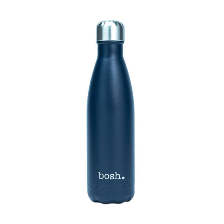 Bouteille Bosh bleu foncé pour la vente par Bosh Bottles