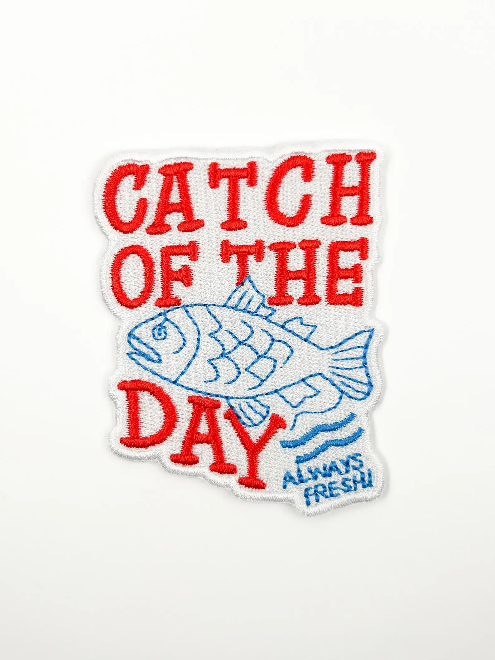 Field Trip Threads - Wholesale Patch - Catch of the Day Patch – Fun Embroidered Iron On Coastal 1