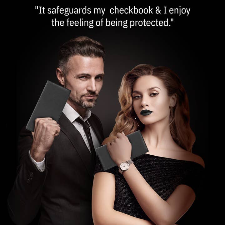 Access Denied Accessories - Wholesale Wallet - Unisex - Genuine Leather Checkbook Cover For Women &Men RFID Blocking18