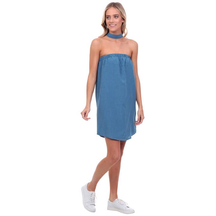 Bandeau Choker Neck Dress for wholesale by Naked Zebra Rack