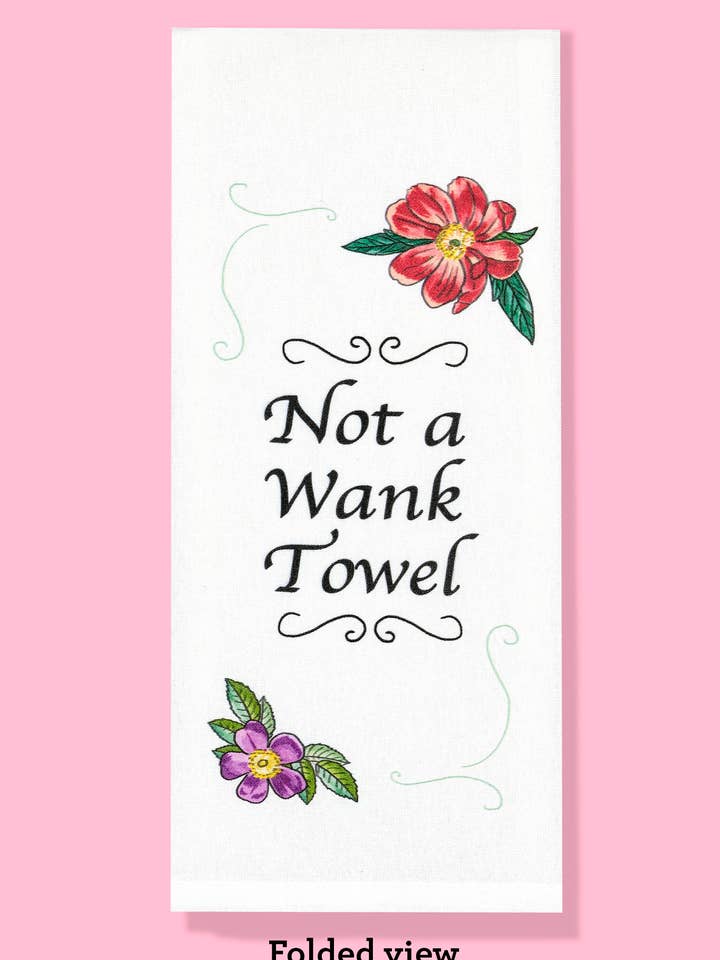 Torchon Not a Wank pour la vente par Bad Grandma Designs