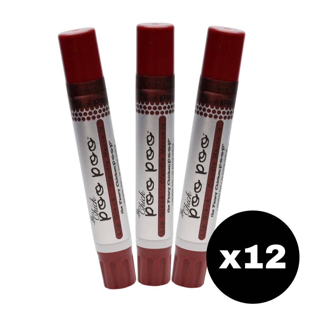 Chicken Poop - Wholesale Lip Balm - La Chick Poo Poo® Shimmer Lip Balm , Mauve 12ct. REFILL1
