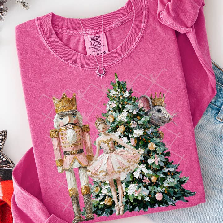 Hand Painted Nutcracker Scene #2791 DTF Transfer for wholesale by Flawless Transfers