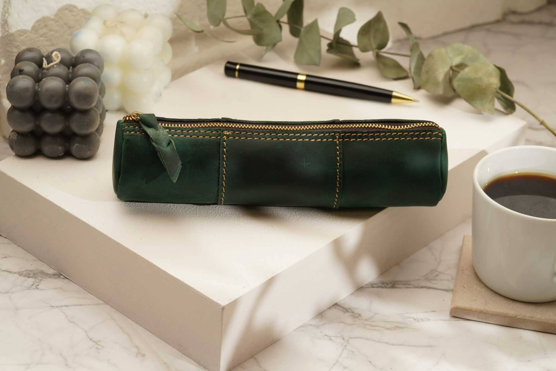 American Leather Goods - Wholesale Pencil Case/Pouch - Leather Pencil Case, Make-up Brush Holder, Pen Holder6