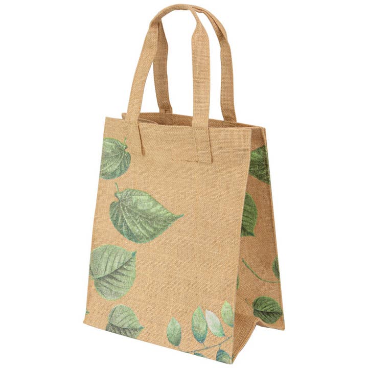 Brown Rectangular Jute Bag Vegetable 27x18x33cm for wholesale on Faire2
