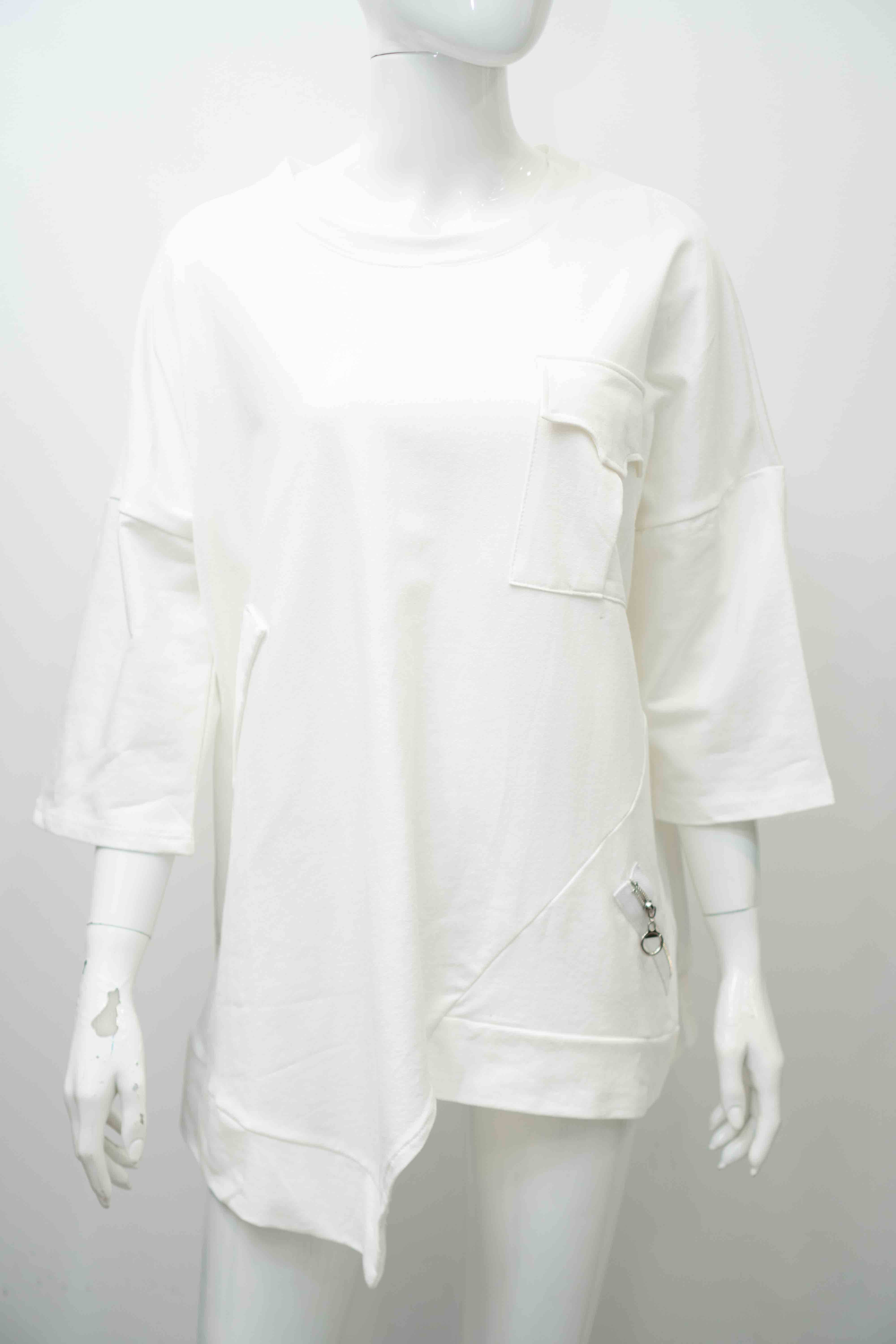 MOOYA - Wholesale T-shirt – women's - Oversized plain cotton T-shirt i70493