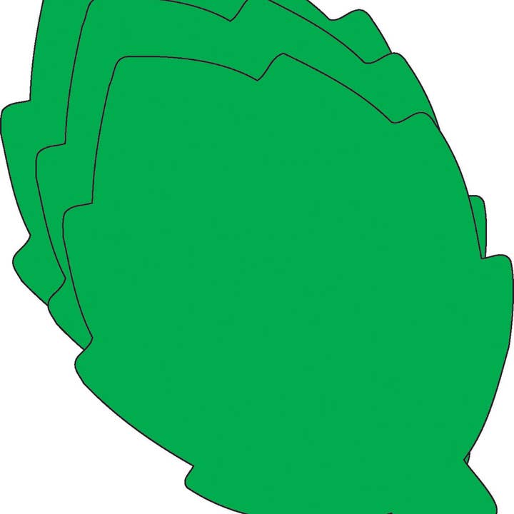 Creative Shapes Etc. – Engroshandel Cutouts – Lille Enkelt Farve Creative Skum Cut-Outs - Green Leaf