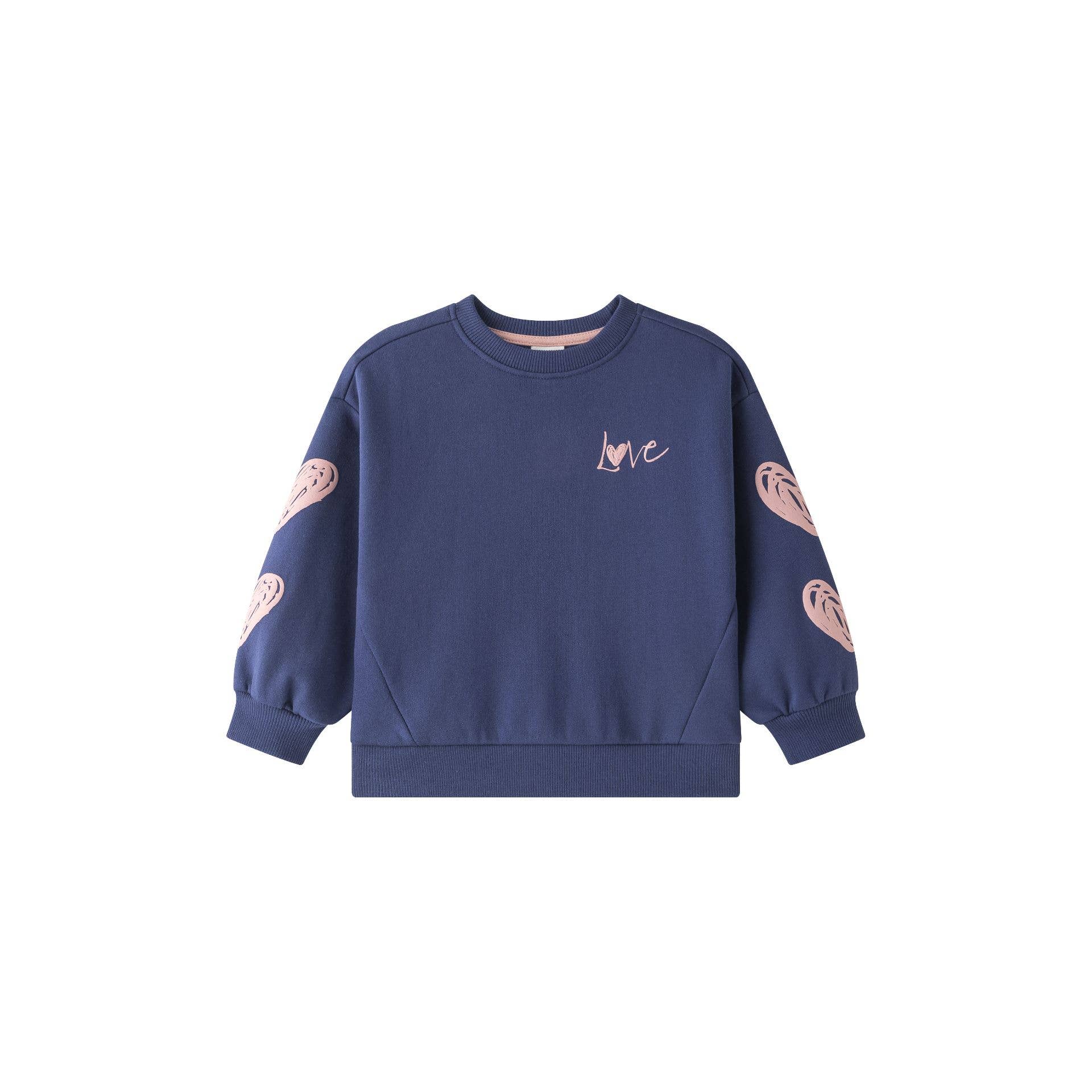 Newness Kids – Engroshandel Sweatshirt - Børn – Pigetrøje til vinter med hjerter JGI658011