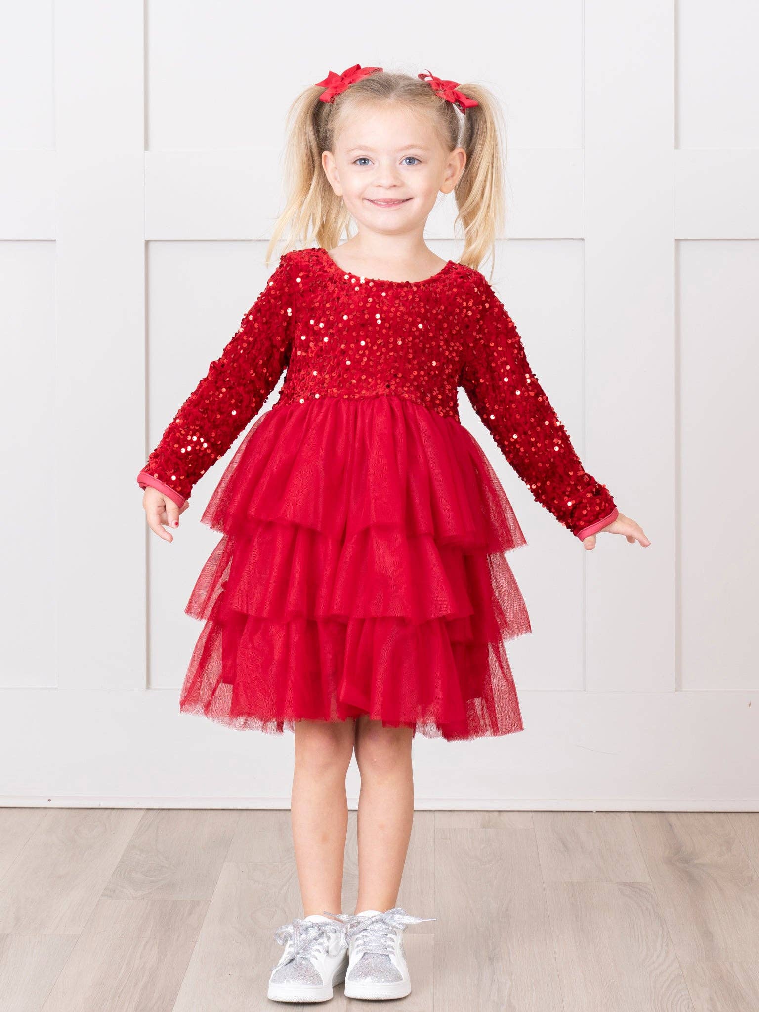 Marie Nicole Clothing - Wholesale Dress - Kids - Sparkle Party Triple Tiered Tulle Dress9