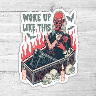 Trendy Transfers - Wholesale Sticker - Woke Up Like This Die Cut Sticker0