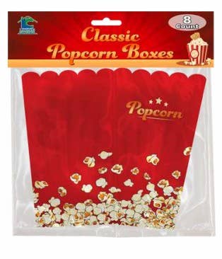 Living Concepts - Wholesale Party Favor Bag/Box - POPCORN BOXES 8CT CS1
