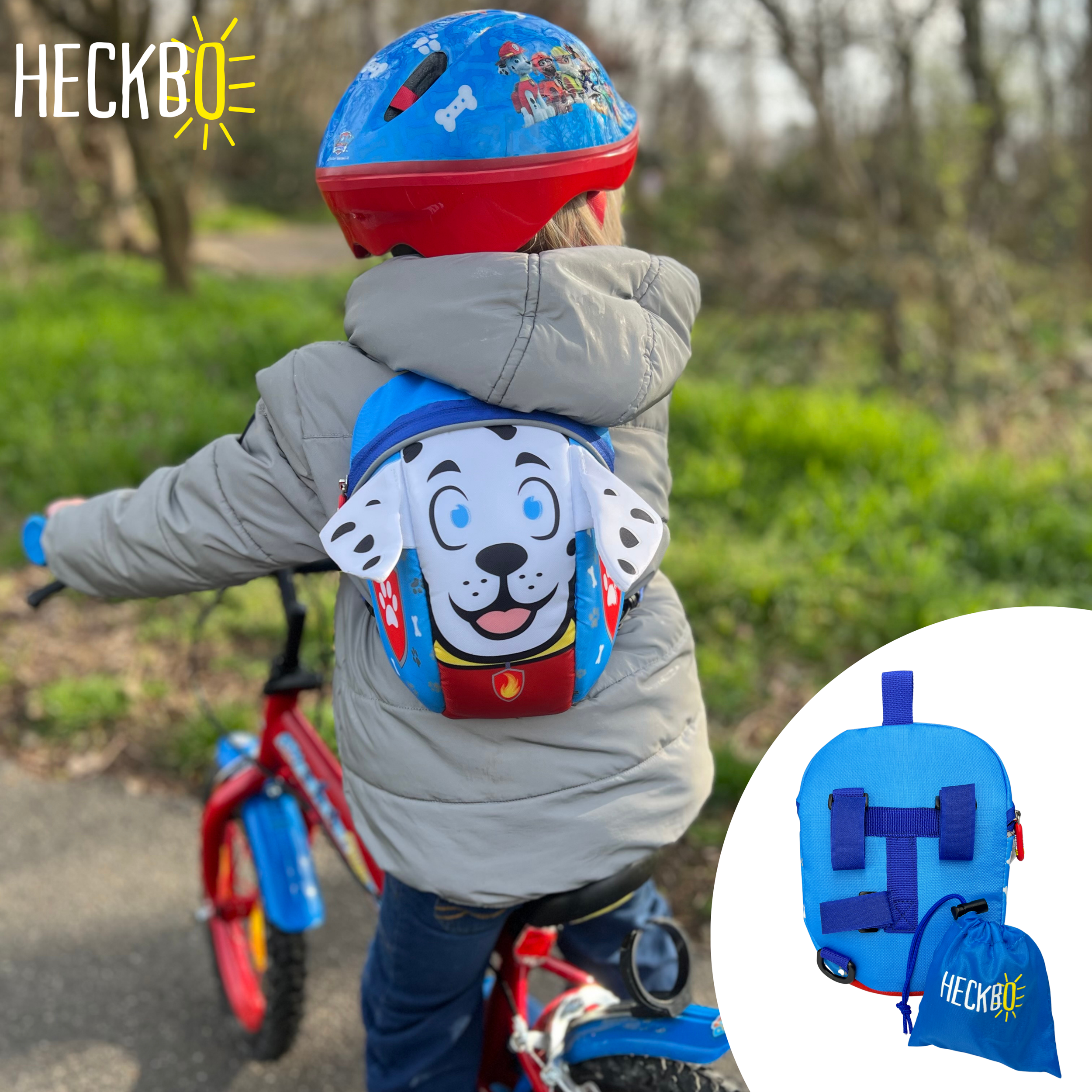 HECKBO - Wholesale Biking Accessories - 2 in 1 Bicycle Bag & Backpack - Dog5