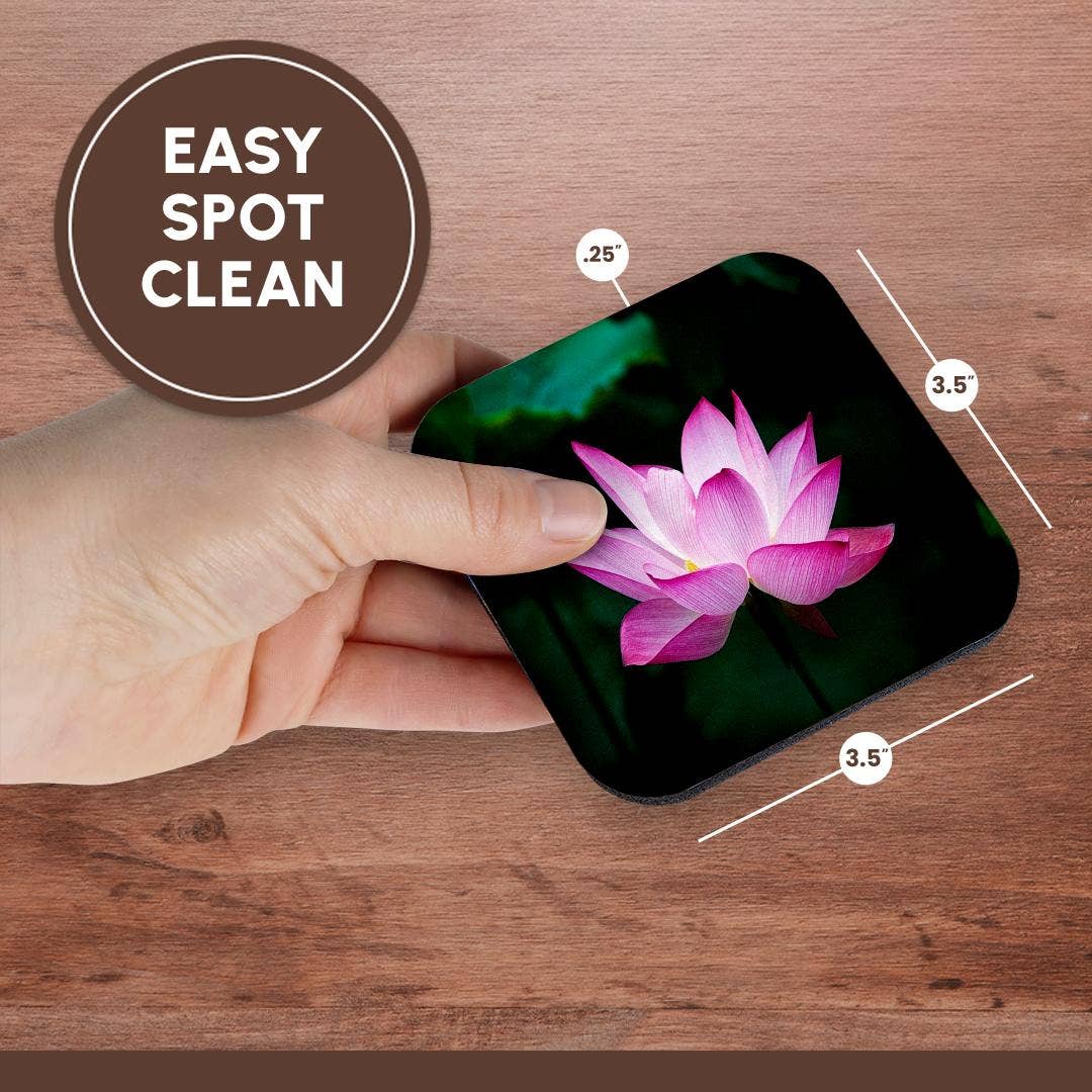 3dRose - Wholesale Coasters - 3dRose, Image of Pink Floating Water Lily, Coaster13