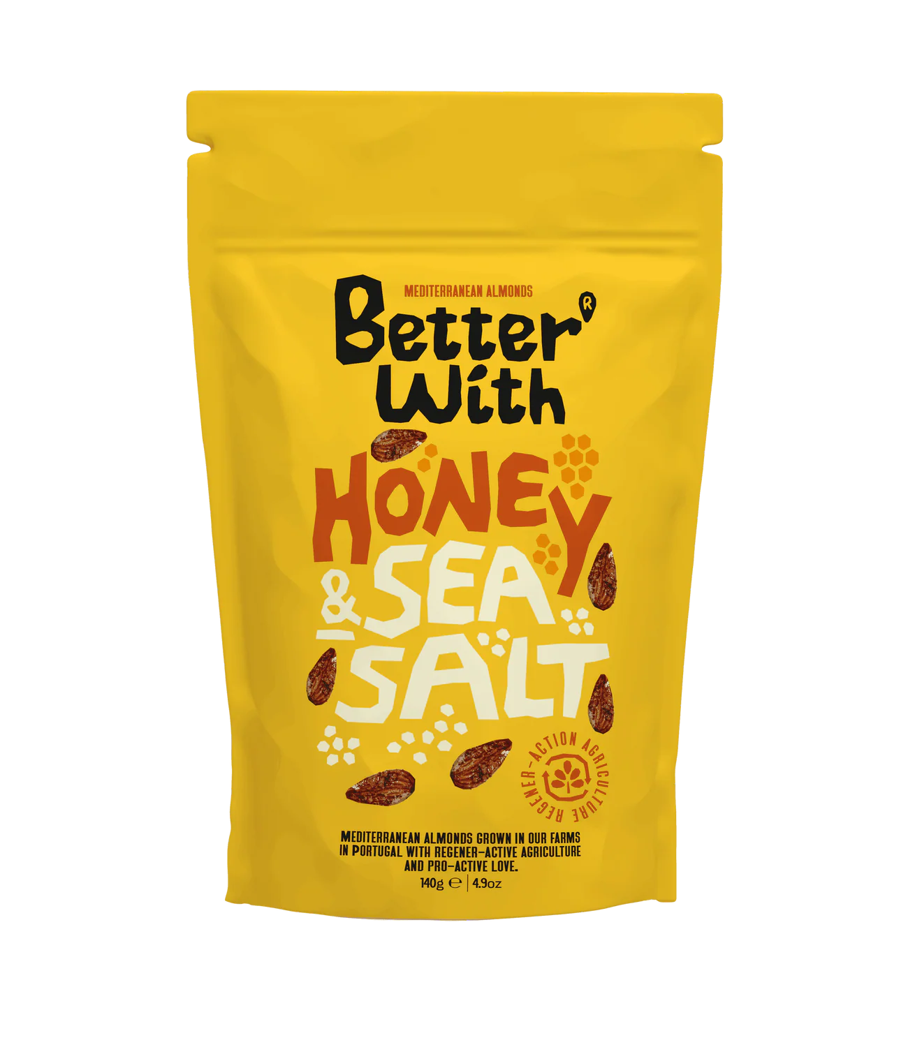 Geocakes - Vente Noix - Amandes d'Idanha au miel et au sel marin - 140g0