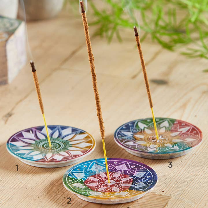 Namaste - Vente Porte-encens - Porte-encens Multi Chakra