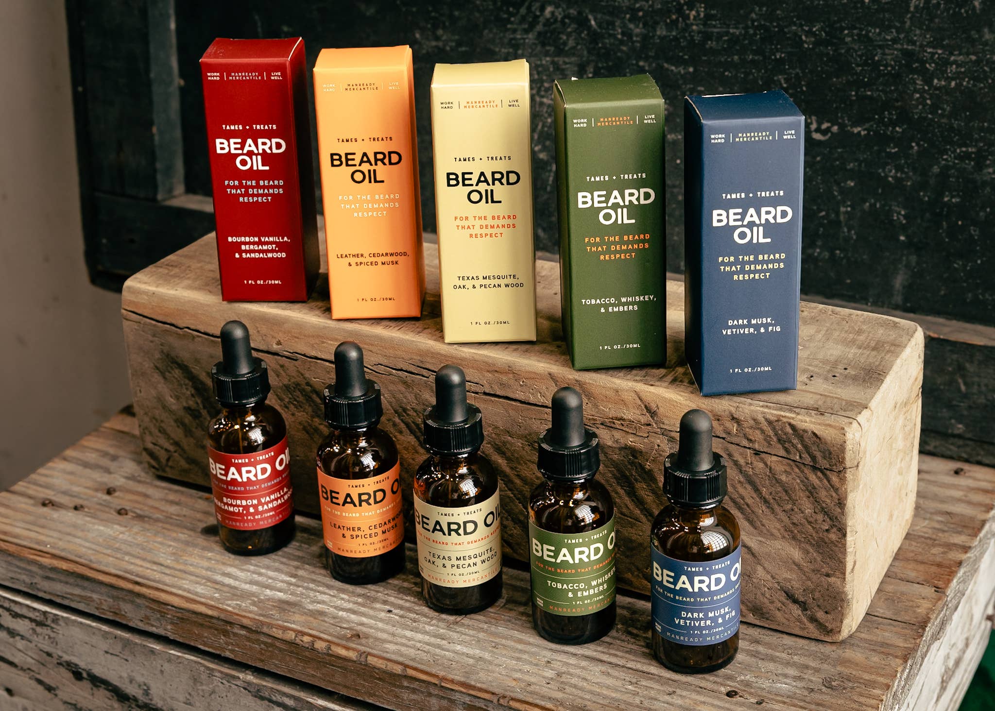 Manready Mercantile - Wholesale Beard Styling Product - Beard Oil | The Americana Series | Blue Label5