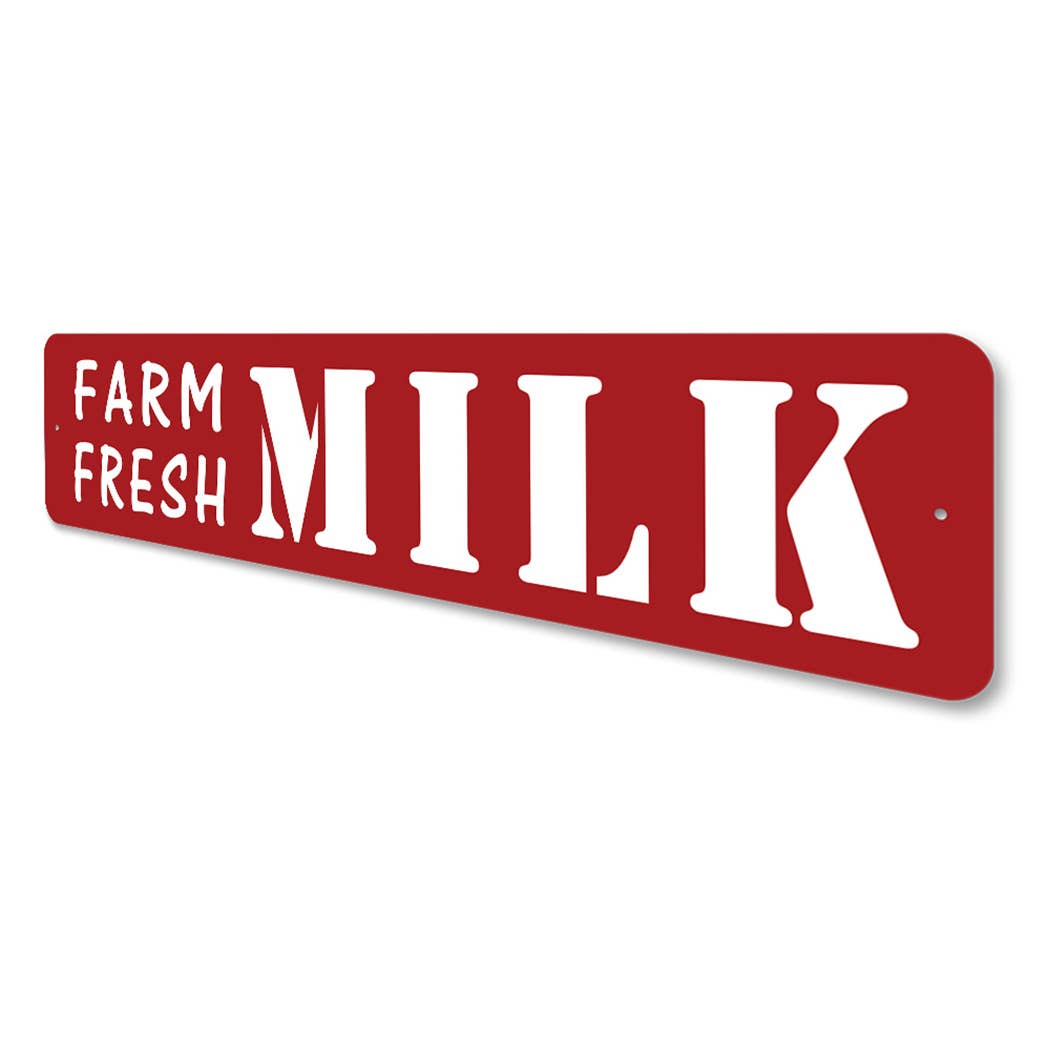 Lizton Sign Shop, Inc - Wholesale Sign - Farm Fresh Milk Metal Sign3