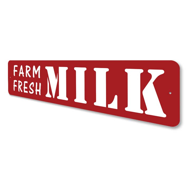 Lizton Sign Shop, Inc - Wholesale Sign - Farm Fresh Milk Metal Sign3