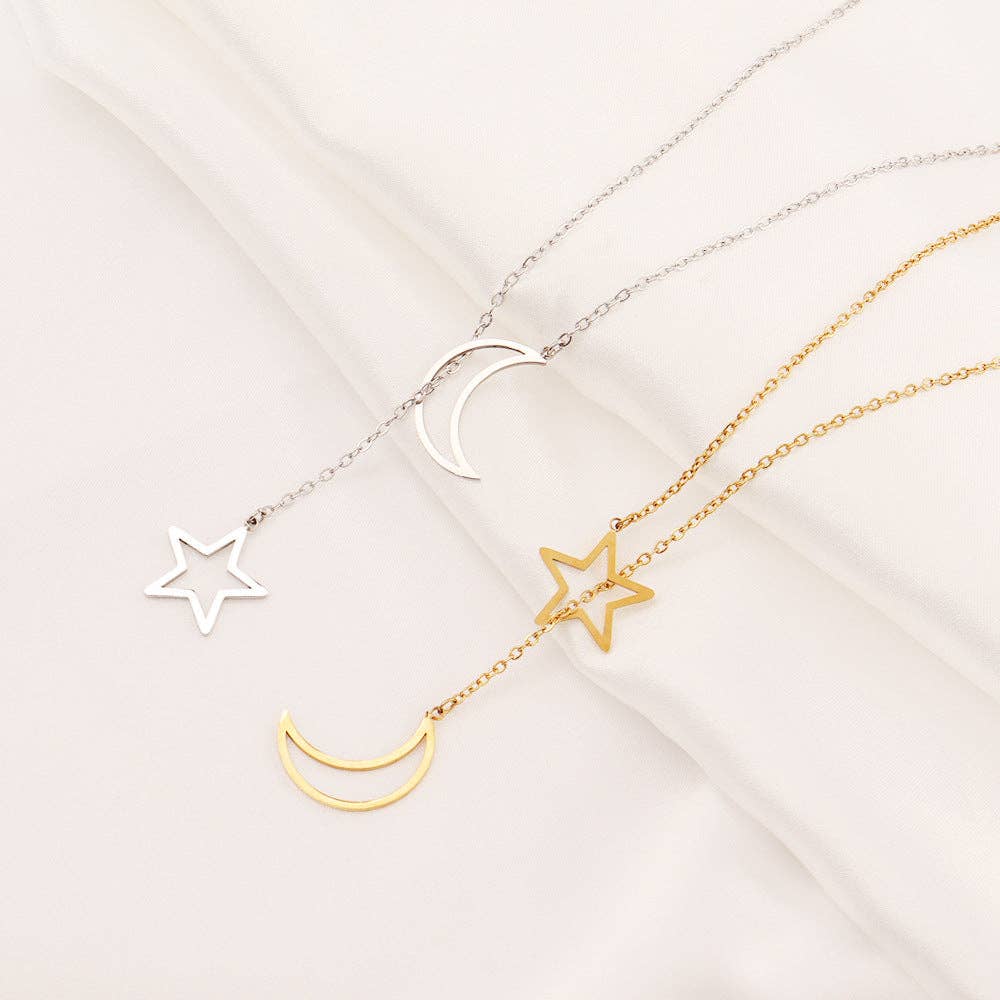 Revelari - Venta al por mayor Collares con colgantes/abalorios - Collar con colgante de estrella y luna2