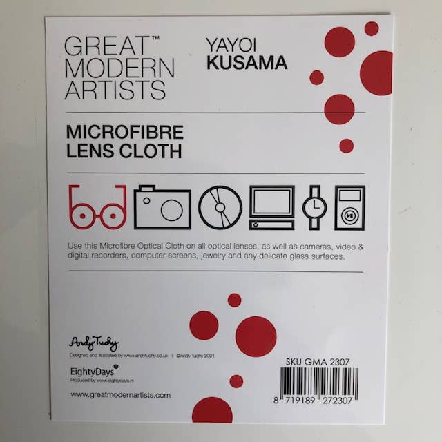 Great Modern Artists - Wholesale Lens Cleaner - Kusama Lens Cloth1
